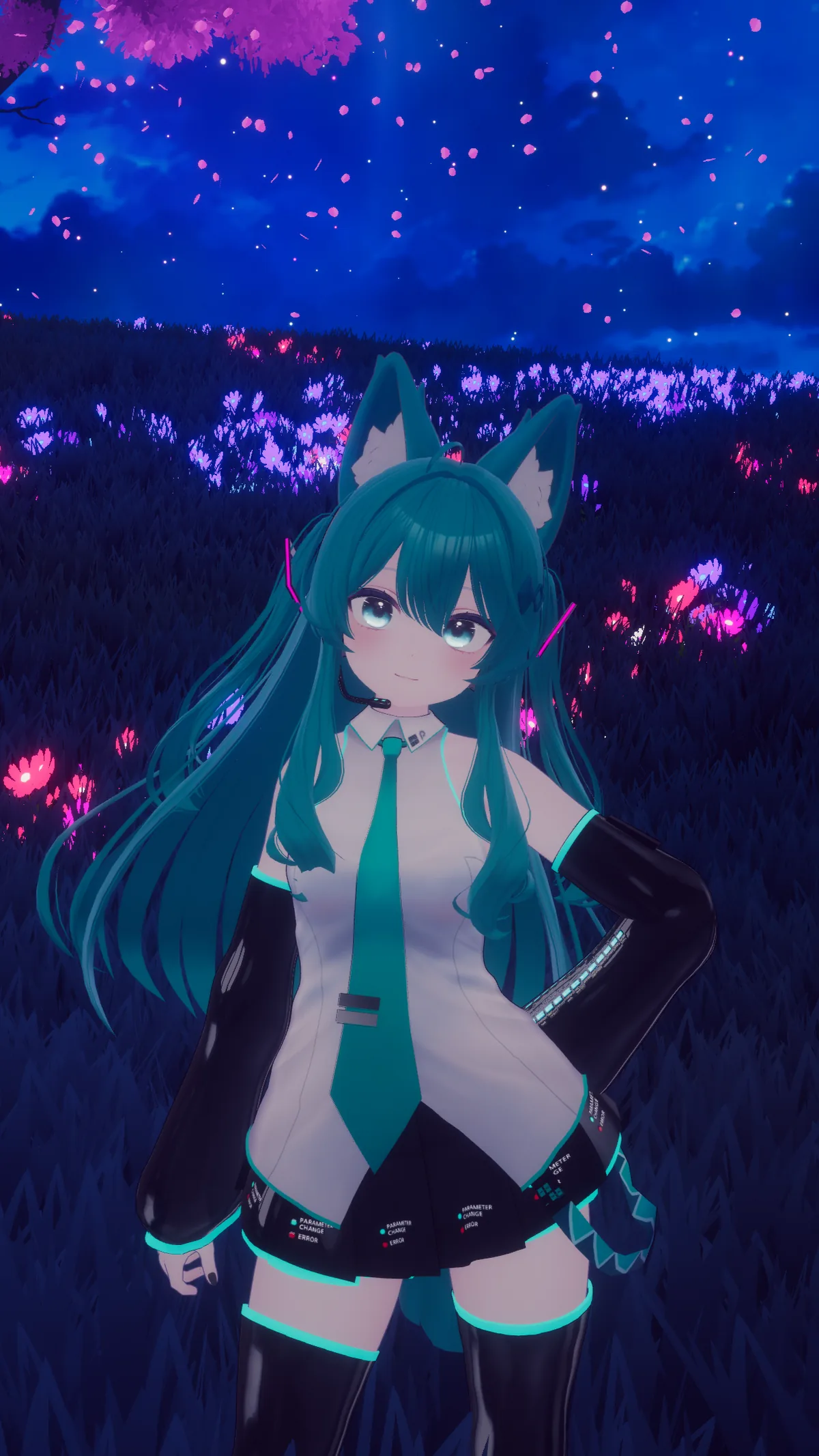Miku no campo de flores